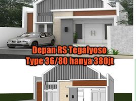 2 Kamar Rumah for sale in Klaten Selatan, Klaten, Klaten Selatan