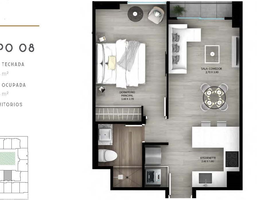 1 Habitación Apartamento en venta en Lima, Lima, Barranco, Lima