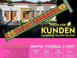 2 Bedroom House for sale in Klaten Selatan, Klaten, Klaten Selatan