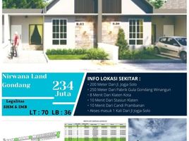 2 Bedroom House for sale in Jagonalan, Klaten, Jagonalan