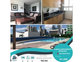 3 Habitación Apartamento en alquiler en Panamá, San Francisco, Ciudad de Panamá, Panamá