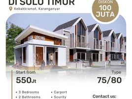 3 Kamar Vila for sale in Karang Anyar, Karanganyar, Karang Anyar