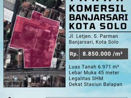  Land for sale in Banjarsari, Jawa Tengah, Banjarsari, Surakarta