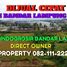  Land for sale in Bandar Lampung Lampung, Kedaton, Bandar Lampung, Lampung
