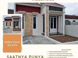 2 Kamar Rumah for sale in Klaten Selatan, Klaten, Klaten Selatan