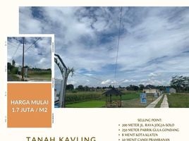  Land for sale in Jagonalan, Klaten, Jagonalan