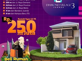 2 Kamar Rumah for sale in Buduran, Sidoarjo, Buduran