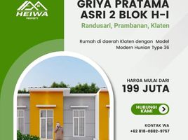 2 Bedroom House for sale in Prambanan, Klaten, Prambanan