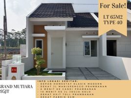 2 Bedroom House for sale in Prambanan, Klaten, Prambanan