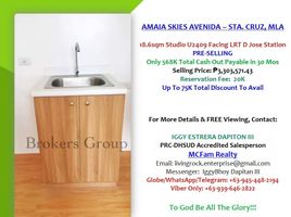 Studio Apartment for sale in Tayuman LRT-1, Santa Cruz, Santa Cruz