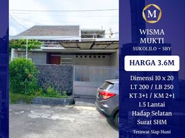 3 Habitación Casa en venta en Sukolilo, East Jawa, Sukolilo