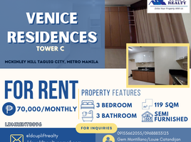 3 Bedroom Condo for rent at The Venice Luxury Residences, Taguig City