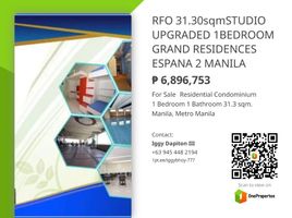 1 Bedroom Apartment for sale in Manila, Metro Manila, Sampaloc, Manila