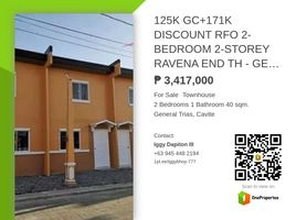 2 Bedroom Townhouse for sale in General Trias City, Cavite, General Trias City