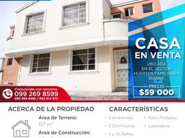 3 Habitación Villa en venta en Imbabura, San Miguel De Ibarra, Ibarra, Imbabura