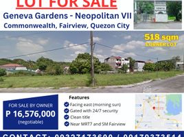  Terreno (Parcela) en venta en Quezon City, Metro Manila, Quezon City, Eastern District, Metro Manila