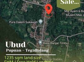  Terrain for sale in Gianyar, Bali, Tegallalang, Gianyar