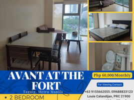 2 Bedroom Condo for rent at Avant at The Fort, Makati City