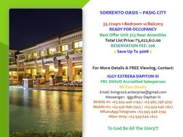 1 Bedroom Condo for sale at Sorrento Oasis, Pasig City