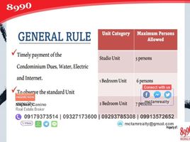 1 Habitación Apartamento en venta en Tondo I / II, Metro Manila, Tondo I / II