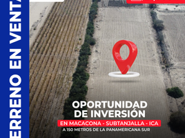  Terreno (Parcela) en venta en Ica, Subtanjalla, Ica, Ica