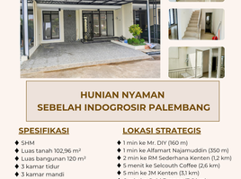 3 Kamar Rumah for sale in Palembang South Sumatera, Seberang Ulu I, Palembang, South Sumatera
