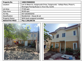 2 Habitación Casa en venta en Imus City, Cavite, Imus City