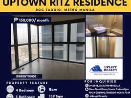 4 Bedroom Condo for rent at Uptown Ritz Residences, Malabon City