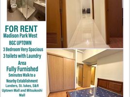 3 Bedroom Condo for rent at Madison Park West, Taguig City