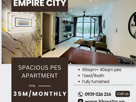 1 Habitación Apartamento en alquiler en Empire City Thu Thiem, Thu Thiem