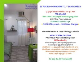Studio Apartment for sale in Sampaloc, Metro Manila, Sampaloc, Manila