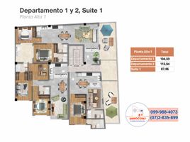 1 Habitación Departamento en venta en Cuenca, Azuay, Cuenca, Cuenca