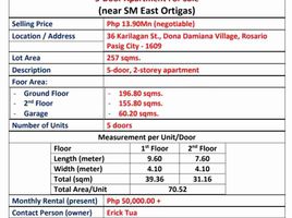 Condominium 2 chambre à vendre à Pasig City, Metro Manila, Pasig City