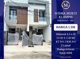 3 Habitación Casa en venta en Sukolilo, East Jawa, Sukolilo