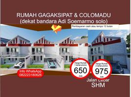 2 Kamar Vila for sale in Colomadu, Karanganyar, Colomadu