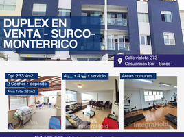 4 Bedroom Condo for sale in Lima, Santiago De Surco, Lima, Lima