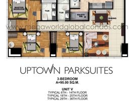 3 Bedroom Apartment for sale at Uptown Parksuites, Makati City