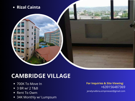 3 Bedroom Condo for sale at Cambridge Village, Cainta, Rizal, Calabarzon