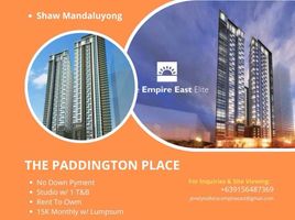 Studio Condo for sale in Shaw Boulevard MRT-3, Mandaluyong City, Mandaluyong City