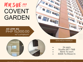 Studio Condo for sale at COVENT GARDEN, Sampaloc