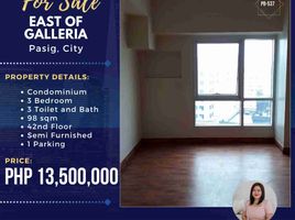 3 Habitación Departamento en venta en Pasig City, Metro Manila, Pasig City, Eastern District, Metro Manila