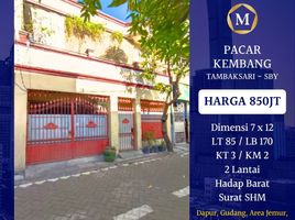 3 Habitación Casa en venta en Tambaksari, East Jawa, Tambaksari, Surabaya, East Jawa