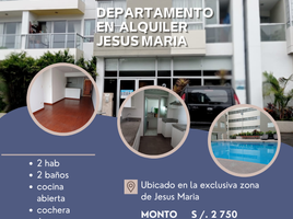 2 Habitación Apartamento en alquiler en Lima, Jesús María, Lima, Lima