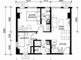 Condominium 2 chambre à vendre à Mandaluyong City, Metro Manila, Mandaluyong City
