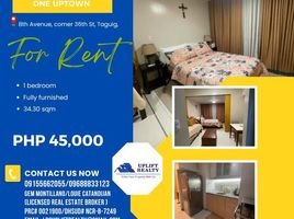 1 Bedroom Condo for rent at One Uptown Residences, Makati City