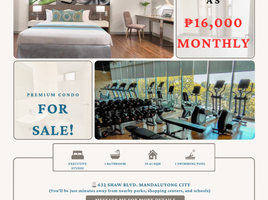 Studio Condo for sale in Shaw Boulevard MRT-3, Mandaluyong City, Mandaluyong City