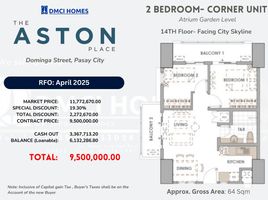 2 Bedroom Apartment for sale in Vito Cruz LRT-1, Malate, Pasay City