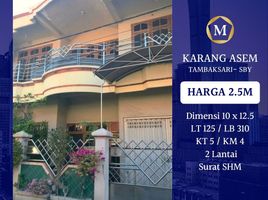 5 Habitación Casa en venta en Tambaksari, East Jawa, Tambaksari