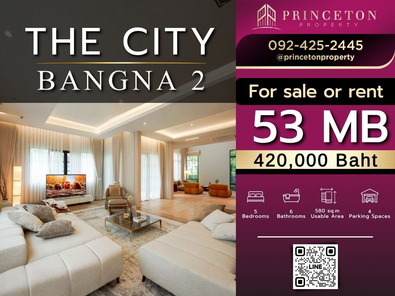 5 Bedrooms House for rent In The City Bangna 2 Bang Phli Yai Samut Prakan