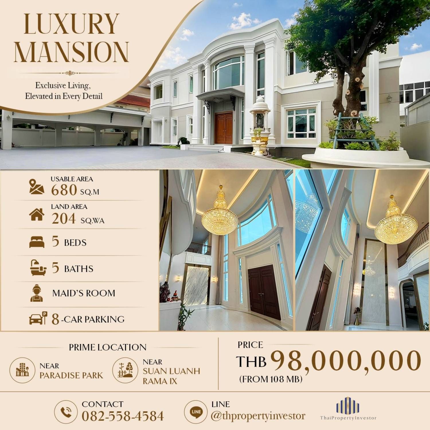 5 Bedrooms House for sale In Nong Bon Bangkok